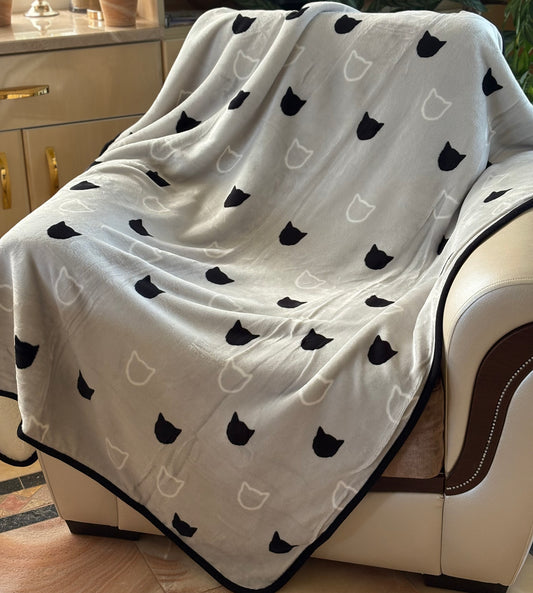 Plaid Pussycat 120x150 - Atelier du Linge